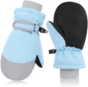 Kids Winter Gloves Toddlers Snow Gloves Windproof Waterproof Mittens Fleece Outdoor Ski for Litter Girls Boys