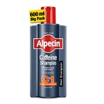 Alpecin Caffeine Shampoo C1 2x600ml | Against Thinning Hair | Shampoo for Stronger and Thicker Hair | Natural Hair Growth Shampoo for Men | Hair Care for Men Made in Germany