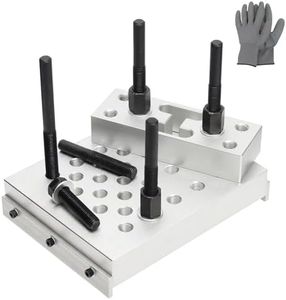 ReluxGo Universal Drill Press Support Block Plate Tool Set Kit, 30 Ton – Bearing and Bushing Repair Removal Installation