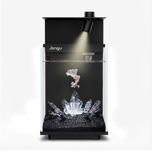 Jengu T1 2.1 Gal Betta Fish Tank, Nano Desktop Aquarium Starter Kit
