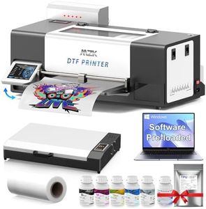 MZK A3+ DTF Printer with I3200 HD printhead-Auto Cleaning Maintenance+Ink Anti-Clog Filter,3X Speed vs L1800 DTF Printer,5" Rotatable Touch Screen,Dual Ink Level Alert,Film Cutter,Gift Ink 2 Years