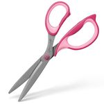 Ashton and Wright - Precision SG - Soft Grip Scissors for Office, Home, Kitchen, and Craft - 210mm / 8” - Steel Blades (Pink, Right Handed)