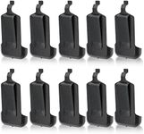 10 Pack Original Walkie Talkie Belt Clip Compatible with Two Way Radio WLN KD-C1 Retevis RT22 Zastone X6 LUITON LT-316 NKTECH NK-U1 Baofeng T20 Zeadio ZS-B1 TIDRADIO TD-M8 RADTEL RT-10 RADIODDITY R1