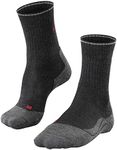 FALKE Women Standard TK2 Wool Silk W SO, Grey (Anthracite Melange 3080), 6.5-7.5