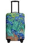 URBEST Luggage Cover Protector Suitcase Anti Scratch Dirt Covers, Irises in the Garden, S(18"-22" Suitcase)