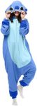 LABULA Slim Fit Unisex Adult Onesie Animal Pajamas Halloween Cosplay Sleepwear, St-blue, Large