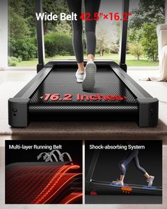 CURSOR FITNESS Foldable Treadmill – 20% Incline, 14KM/H, LED Touch, 180KG Capacity