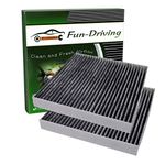 2 Pack FD134 Cabin Air Filter For Civic,Croostour,CR-V,Odyssey,Pilot,Ridgeline Replacement for CF10134,CP134,80292-SDA-A01,80292-SDC-A01