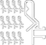 Hidden Valance Clips for Window Blinds Clear Plastic Valance Clips for Horizontal Blind Valance (30 Pieces,1.85 Inch)