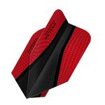 Harrows Retina X | Premium Extra Strong 100 Micron Dart Flights in Slim Shape, 5 Sets of 3 Flights, 15 Flights In Total, Red