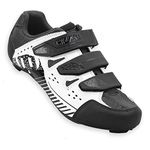 Hiland Unisex Wide Cycling Shoes Compatible with Peloton&Look Delta/Shimano SPD Cleats-3 Velcro Straps-Clip in Road/Mountain/Indoor Bike Shoes for Mens and Womens White