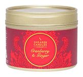 Shearer Candles Cranberry & Ginger Scented Tin Candle, Red, 6 x 6 x 4.7 cm