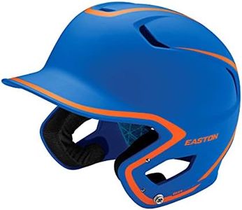 Easton | Z5 2.0 Batting Helmet | Baseball | Junior (6 1/2" - 7 1/8") | Matte Two-Tone Royal/Orange