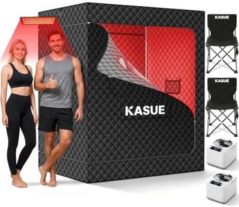 KASUE 2 Person Portable Infrared Sauna with 660nm and 850nm Light System