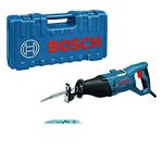 Bosch Professional GSA 1100 E Corded 240 V Sabre Saw with blades, blue