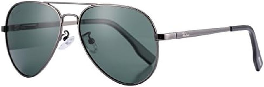 Pro Acme Polarized Aviator Sunglasses for Women Men, Petite Aviator Frame for Small Face Women Junior, 52MM (Gunmetal Frame/G15 Lens)