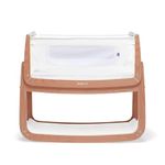 SnuzPod 4 Bedside Crib - Rocking Next to Me Crib with Lift off Bassinet, Lightweight Portable Baby Bed Cot with Zip-Down Wall 3D Breathable Mattress 6 Height Settings and Comfort Incline Mode, Natural