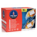THE HEAT COMPANY Handwarmers - 20 Pairs - EXTRA WARM - Hand Heat Pads - 12 Hours Warm Hands - Instant Heat - Air Activated - Purely Natural