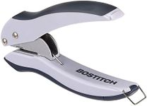 Bostitch Office EZ Squeeze One-Hole Punch, 10 Sheet Capacity, Lightweight, Gray/Blue (2402)