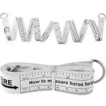 Grevosea Horse Measuring Tape for Height and Weight Double Scale Horse Weight Tape Waist Measuring Tape for Weight Loss Weight Tape for Horses (8.2 Feet)