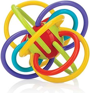 Nuby - Lots A Loops- Giocattoli Molti Fiocchi colorati - Anello massaggiagengive - 6 M+, multicolore