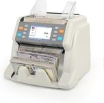 RIBAO MC-50 Premium Bank Grade Money Counter Machine Multi Currency Mixed Denomination Bill Cash Value Counter 2 CIS/UV/MG/MT/IR Serial Number Recording