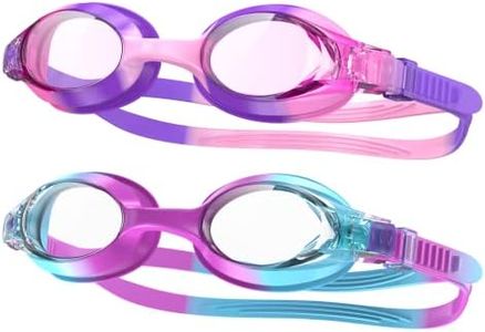 Findway Kids Swimming Goggles,Girls Boys Children Swim Goggles, Leakproof Anti Fog Lens Silicone Protection Swimming Goggles Kids for 3-14 Years Old