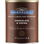 Ghirardelli Chocolate Sweet Ground Chocolate & Cocoa Beverage Mix, 48-Ounce Canister