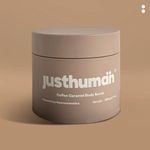 Justhuman Coffee Caramel Body Scrub | Deeply exfoliates, reduces cellulite | Deep cleansing | Tightens, tones & hydrates | Smells like a cafe| Only Natural coffee extracts & Olive oil | 200g