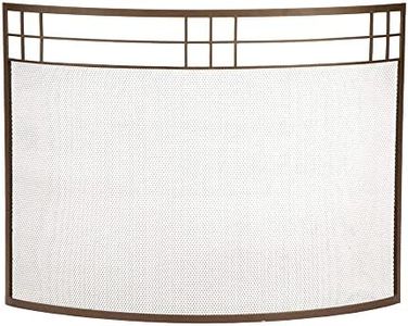Minuteman International Arts and Crafts Fireplace Set Curved Screen