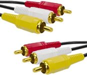 RCA Cable, AV Cable Gold Plated, Ye