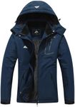 MOERDENG Women's Waterproof Ski Jacket Warm Winter Coat Outdoor Windbreaker Hiking Snowboarding Jacket