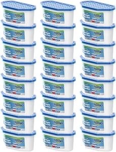 Ksend Moisture Absorbers, 24 Pack, Compact Dehumidifier for Closet, Efficient Humidity Absorber Boxes, Moisture Absorber for Closet, Odor Eliminator with Fragrance Free, Blue, 6.4oz, 300ml