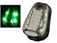 JOYASUS Tactical Helmet Light, Waterproof Airsoft Helmet Green Red Strobe Signal Lights Lamp (Black (OD Light))