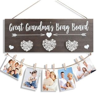 AKEROCK Grandma Picture Frame, Christmas Gifts for Grandma, Great Grandma Brag Board Gift Ideas for Grandmother from Grandkids/Grandchildren/Grandson/Granddaughter - Grandma Gifts/Nana Gifts