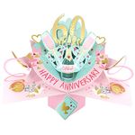 60 Years Happy 60th Anniversary Pop-Up Greeting Card Love Kate's 3D Pop Up Cards POP216MC60