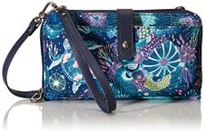 Sakroots Women's Artist Circle Smartphone Crossbody Large, Royal Blue Seascape, One Size