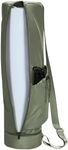 sportsnew Yoga Mat Bag, Full Zip Cargo Yoga Mat Carrier Bag with Drawstring Water Bottle Pocket and Bottom Wet Pocket, Exercise Yoga Mat Carrier Holder Multi-Functional Storage Bag, Army Green patent