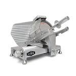 KWS Metal Collection Commercial 320W 10 Inch Meat Slicer MS-10DS Anodized Aluminum Base with Stainless Steel Blade + Blade Removal Tool, Frozen Meat/ Cheese/ Food Slicer Commercial and Home Use