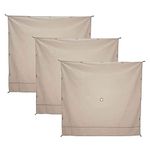 Gazelle GAZL-GA104 Waterproof Gazebo Tent Three Wind Screen Panel in Desert Brown, (Tent Not Included)