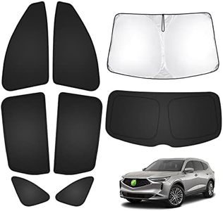 T TGBROS Privacy Sunshade Custom Fit for 2022-2023 2024 Acura MDX Accessories Windshield Side Rear Window Full Set Car Sun Shades Foldable Blocks UV Rays Keeps Your Vehicle Cool 8PCS