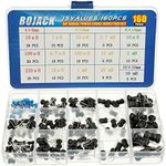 BOJACK 15 Values 160 Pcs Inductor 10 uH to 20 mH DIP Radial Power Choke Inductors Assortment Kit