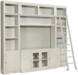 Starlight Canyon Home Gray 5 Piece Entertainment Wall with Multiple Storage Compartments, Modern Design, Durable Finish for Living Room Decor