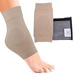 CRS Cross Ankle Malleolar Gel Sleeves - Padded Skate Socks with Ankle Bone Pads for Ice Skating, Hockey, Inline, Roller, Ski, Hiking or Riding Boots. Ankle Protector and Cushion (One Size Fits Most)