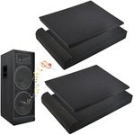 DECARETA 2 Pack Acoustic Isolation Pads Studio Monitor Isolation Pads 28x19x5cm High Density Speaker Foam Pads Isolator Acoustic Mat for Most 5 Inch Speakers Stands Speaker Base