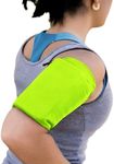 MMOBIEL Phone Holder for Running Stretchable - Size M - Phone Armband 8-12inches Arm Circumference - Sports Armband Arm Phone Holder for Running, Cycling and Other Sports for All Phones - Neon Green