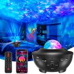 VRPRIME Galaxy Star Projector Night Lamp for Bedroom | Astronaut Space Projector Night Light for kids | with Bluetooth Music Speaker & Remote