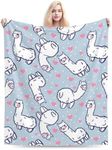 Zeleda Alpaca Blanket and Throws Fleece Blankets Alpaca Decorative for Adults and Kids Design Llama Gift Home Decorative Living Room Sofa Hug Plush Soft Bedroom Cozy Blanket 50"x60"