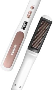Conair BC700C Double Ceramic Heated Straight Brush, Smooth and Shine, Hair styler