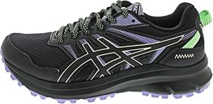 ASICS Women's TRAIL SCOUT 2 Sneaker, BLACK/WHISPER GREEN, 4 UK